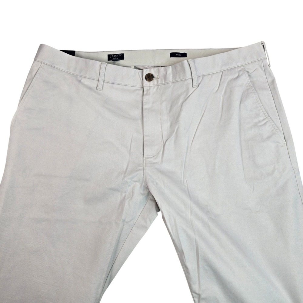 J.Crew Flex Slim Fit Chinos Stone Beige Mens 38x32 BZ109 New